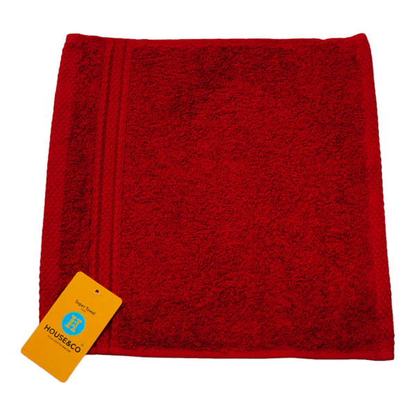 SUPER HAND TOWEL BURGUNDI 30X30 CM