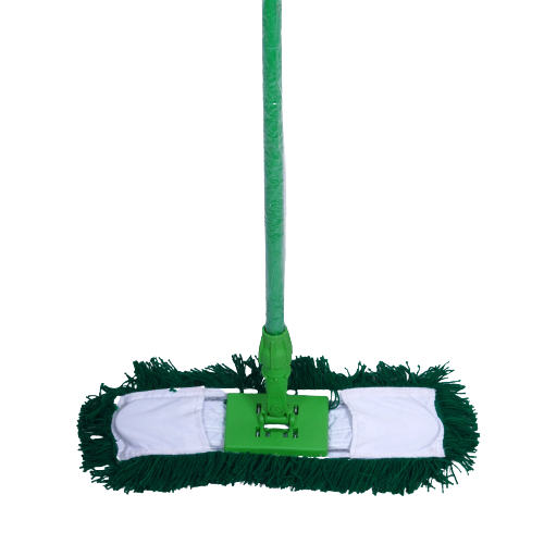 H&C DUST MOP ACRYLIC + FRAME 40 CM + IRON HANDLE (GREEN)
