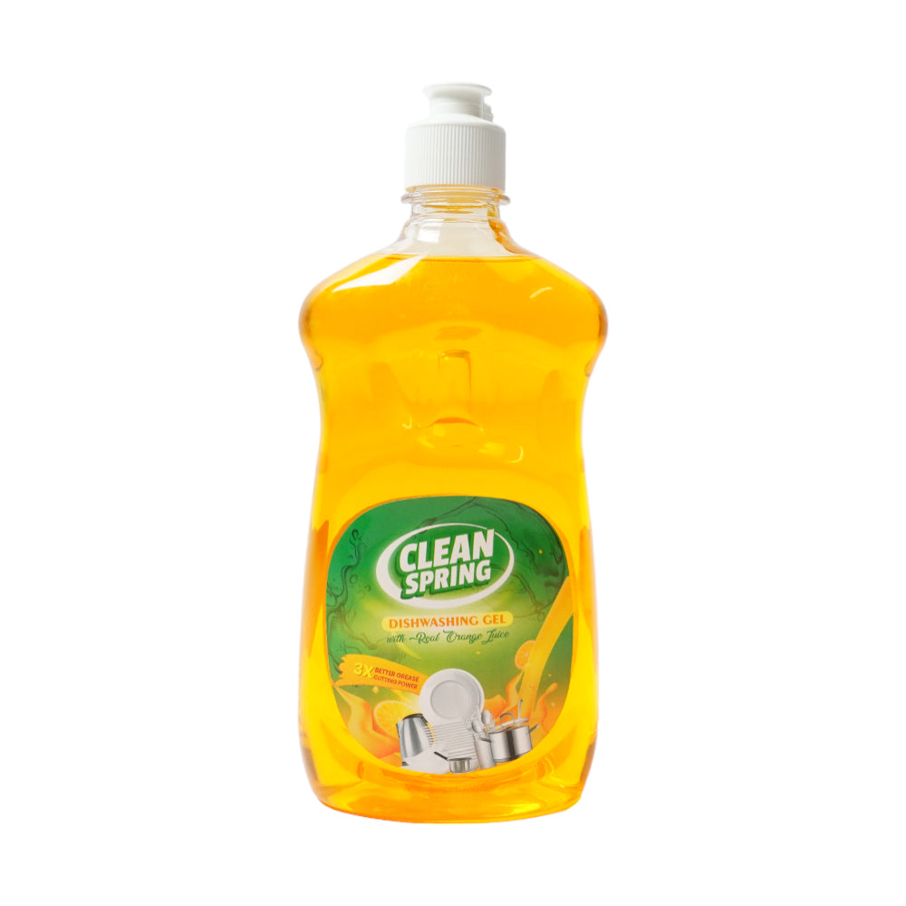 CLEAN SPRING DISH WASH ORANGE 500 ML