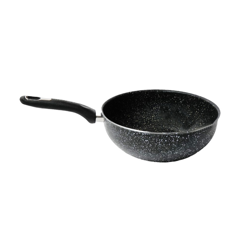 WOK HOUSE & CO MARBLEIZED COATING SINGLE HANDLE 28CM