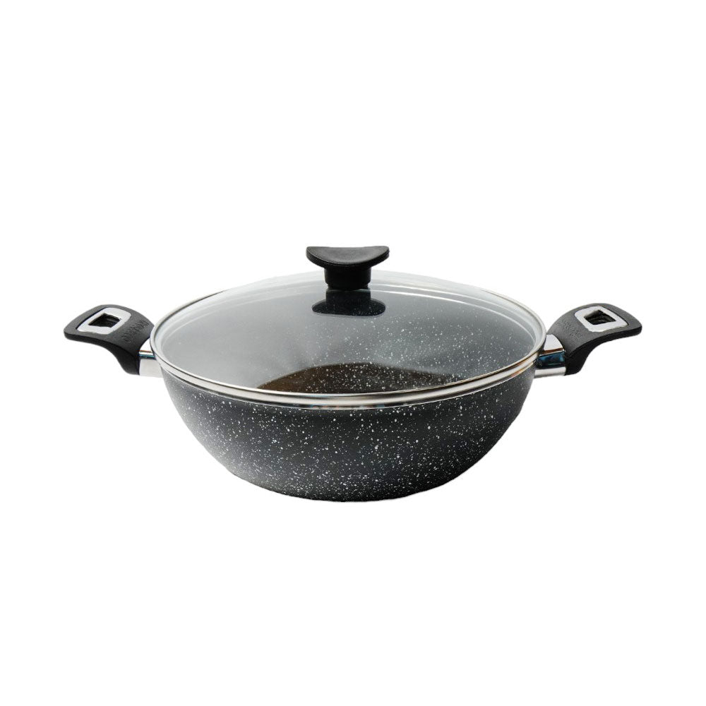 WOK HOUSE & CO MARBLEIZED COATING 26CM