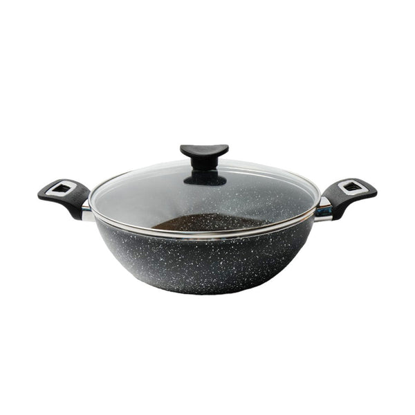 WOK HOUSE & CO MARBLEIZED COATING 26CM
