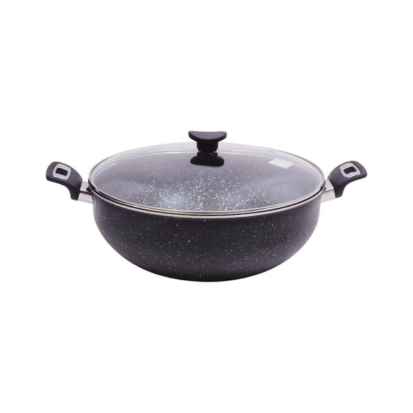 WOK HOUSE & CO MARBLEIZED COATING 34CM