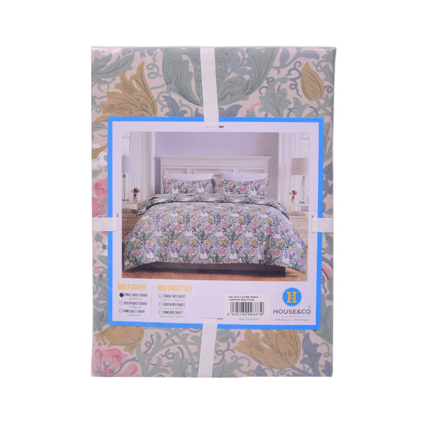 H&C QUILT COVER SINGLE COMPTON TEALTC-200