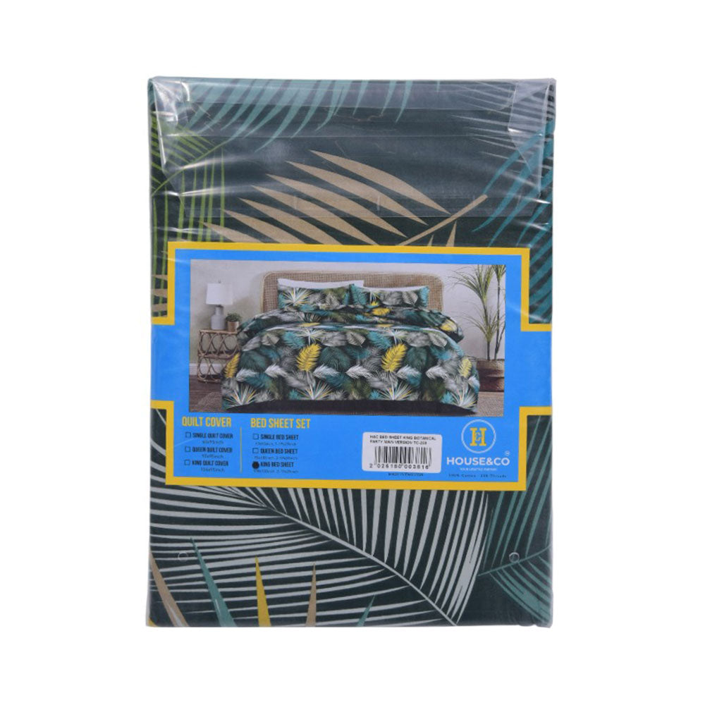 H&C BED SHEET KINGBOTANICAL PARTY MAIN VERSION TC-250