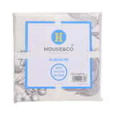 H&C PILLOW COVERS PAIR ETCHING & ROSES 19X29 TC-250