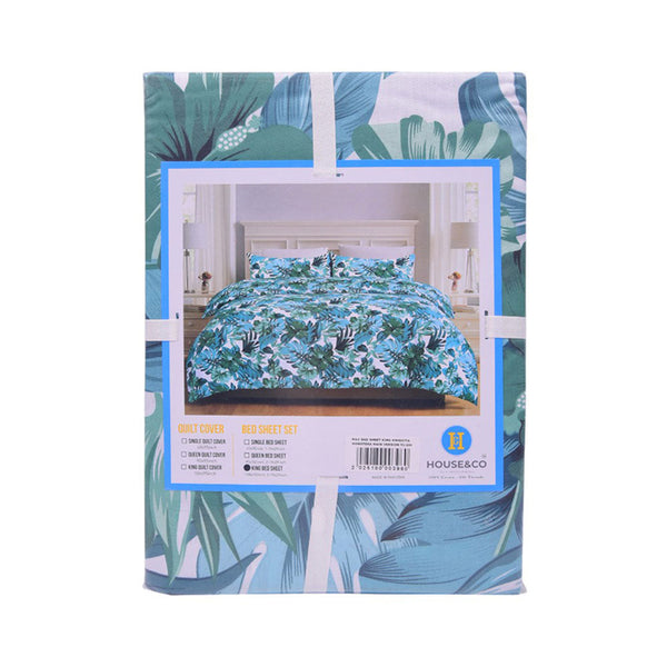 H&C BED SHEET KINGKWIECITA MONSTERA MAIN VERSION TC-200