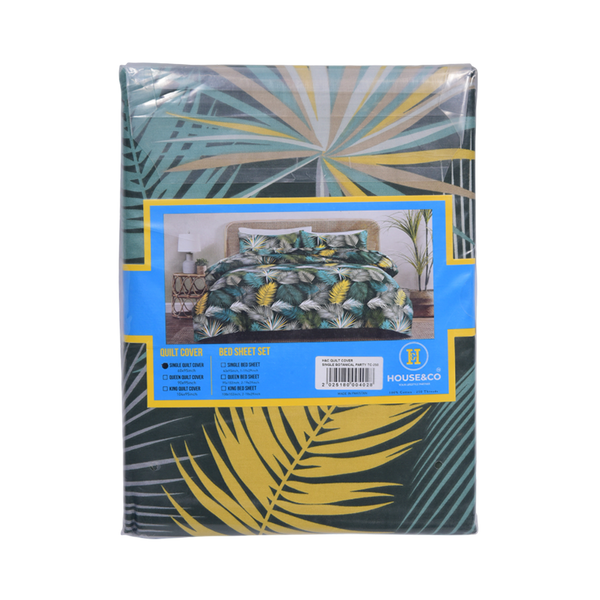 H&C QUILT COVER SINGLEBOTANICAL PARTY TC-250