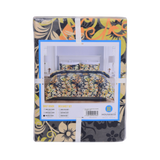 H&C QUILT COVER KING ORANGE FLOWER TC-200