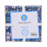 H&C PILLOW COVERS PAIR LEAF 19X29 TC-250