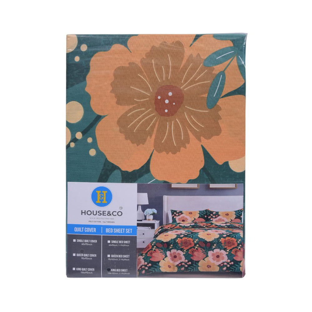 H&C BED SHEET KING BOTANICAL PARTY MAIN VERSION T-144