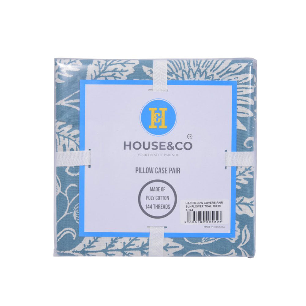 H&C PILLOW COVERS PAIR NOSHA 19X29 T-144