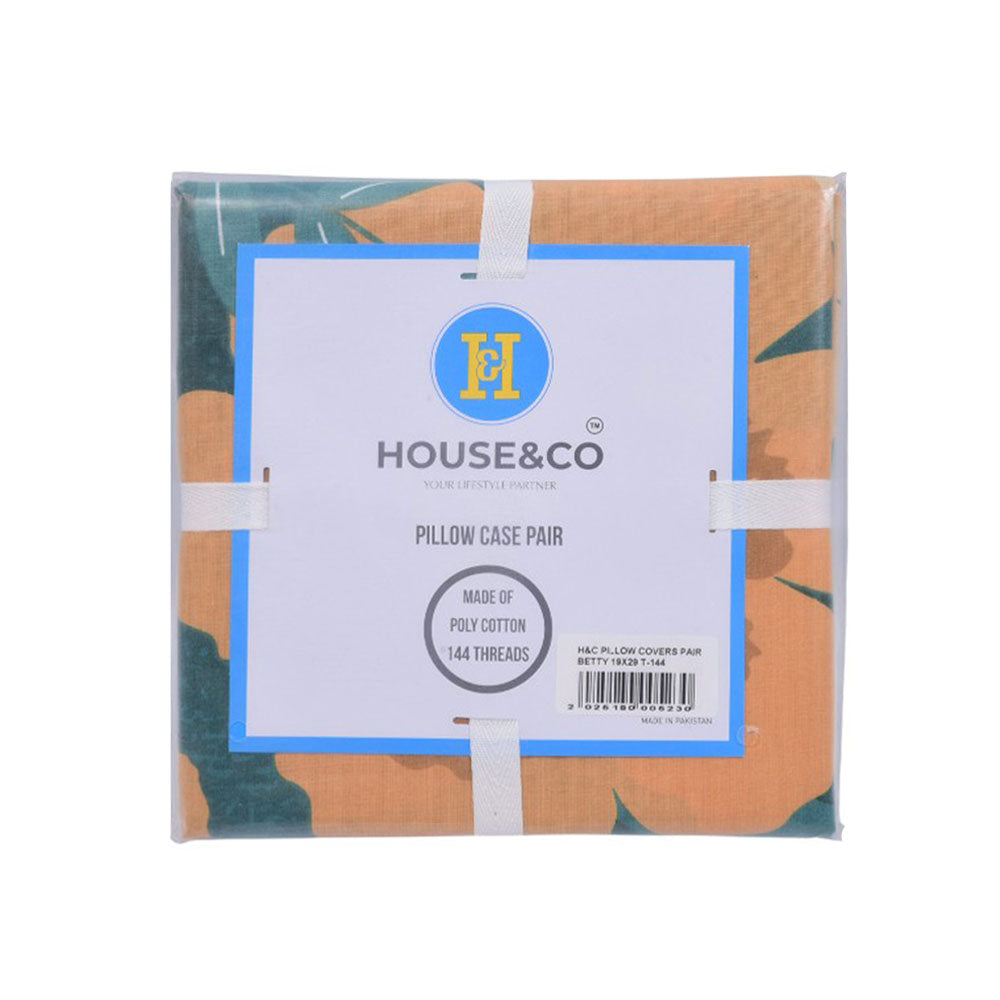 H&C PILLOW COVERS PAIR BOTANICAL PARTY 19X29 T-144