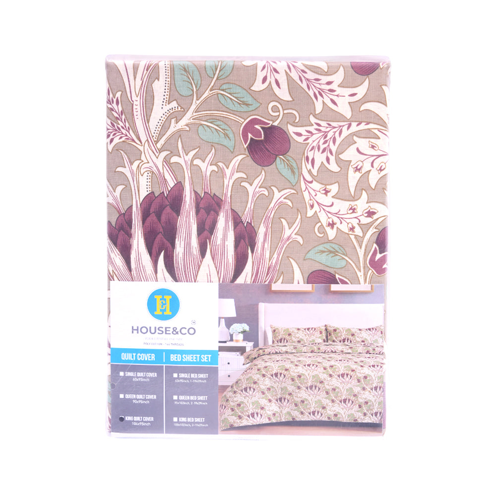 H&C QUILT COVER KING ETCHING & ROSEST-144