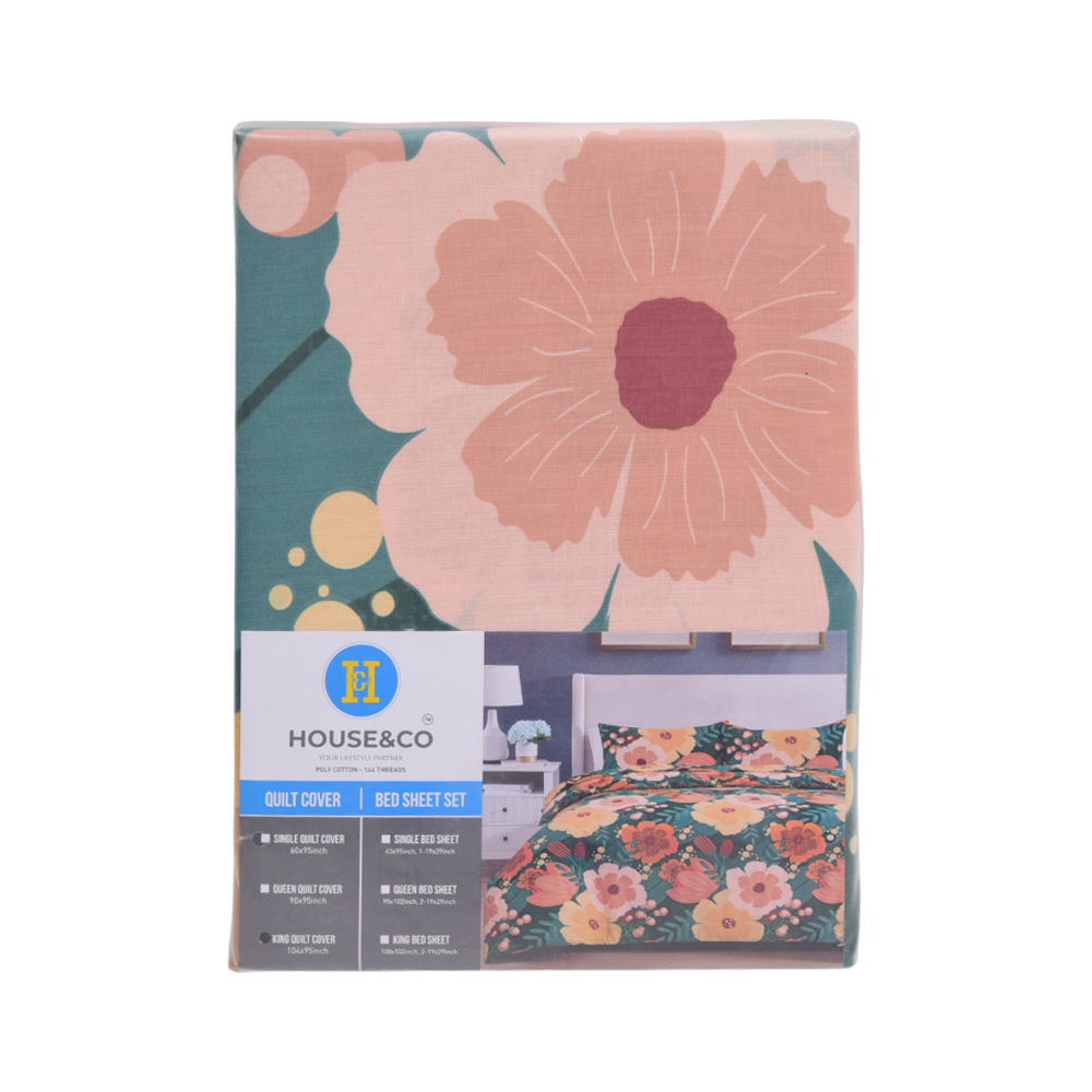 H&C QUILT COVER KING BOTANICAL PARTY T-144