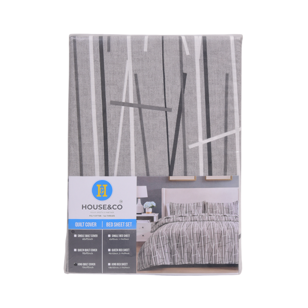 H&C QUILT COVER KING LEAF T-144