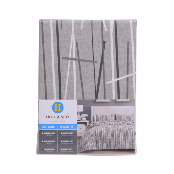 H&C QUILT COVER KING LEAF T-144