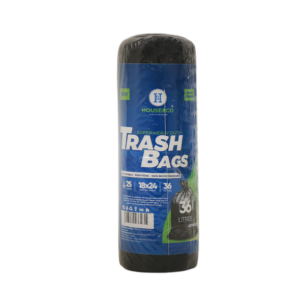 HOUSE & CO TRASH BAG SMALL (18X24) 25PCS-40 LITERS