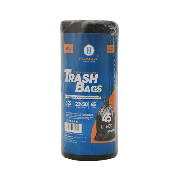 HOUSE & CO TRASH BAG MEDIUM (20X30) 25PCS-45 LITERS
