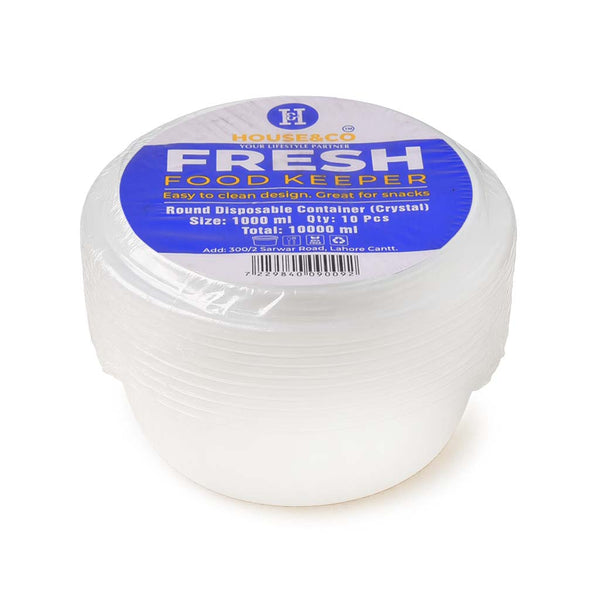 HOUSE & CO. DISP RICE BOWL CLEAR 1000ML