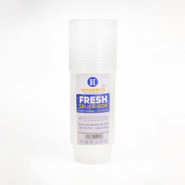 HOUSE & CO. DISP. RND DIP SAUCE CLR 03