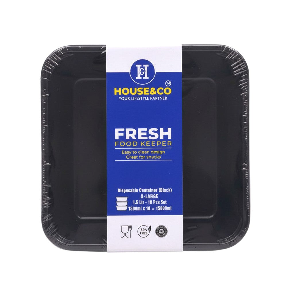HOUSE & CO. DISP CONTAINER BLACK 1500ML