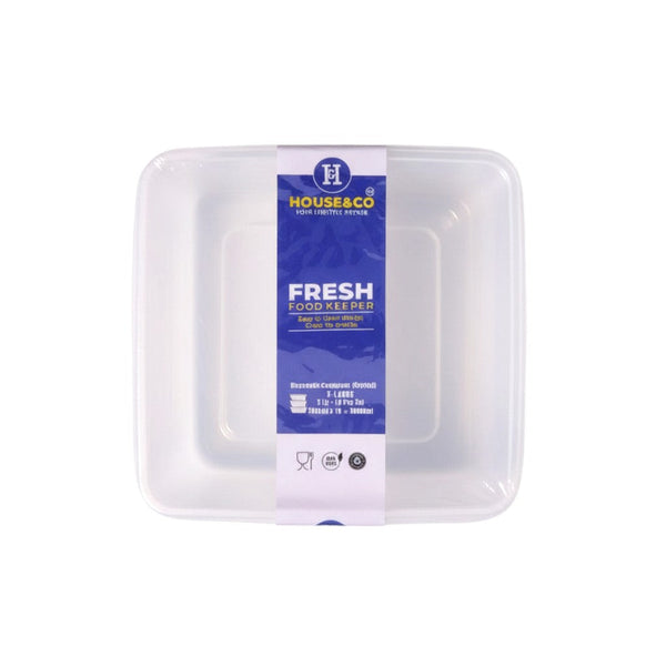 HOUSE & CO. DISP CONTAINER CLEAR 3000ML