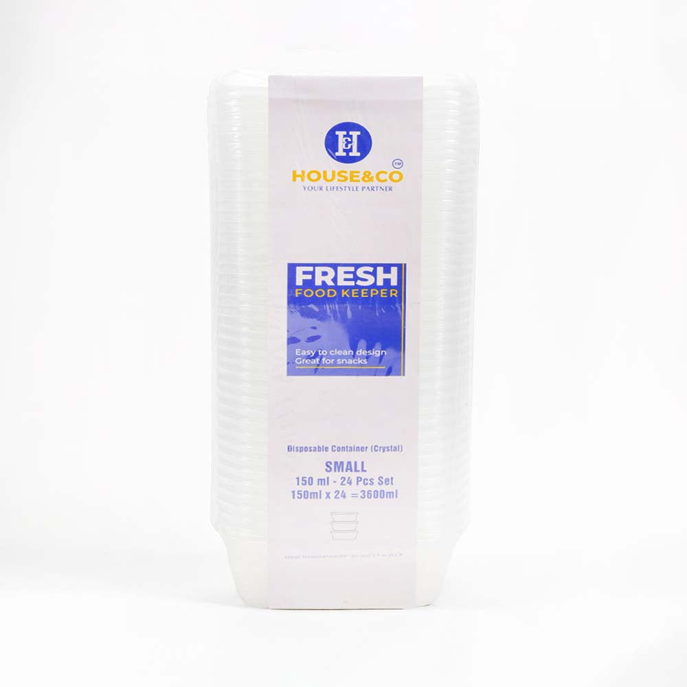 HOUSE & CO. DISP RECT. CONTAINER CLEAR 150ML