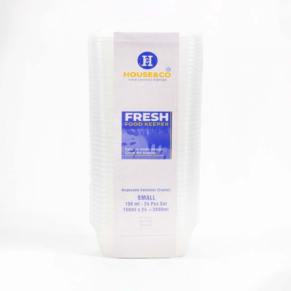 HOUSE & CO. DISP RECT. CONTAINER CLEAR 150ML