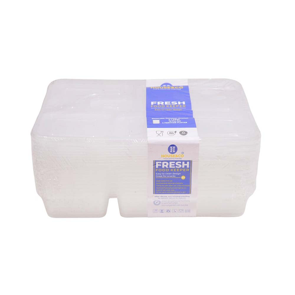 HOUSE & CO. DISP. CLEAR PARTITION PLATTER