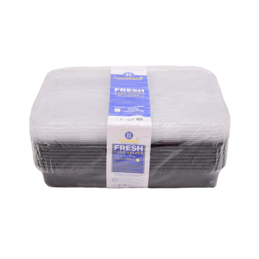 HOUSE & CO. DISP. BLACK PARTITION PLATTER