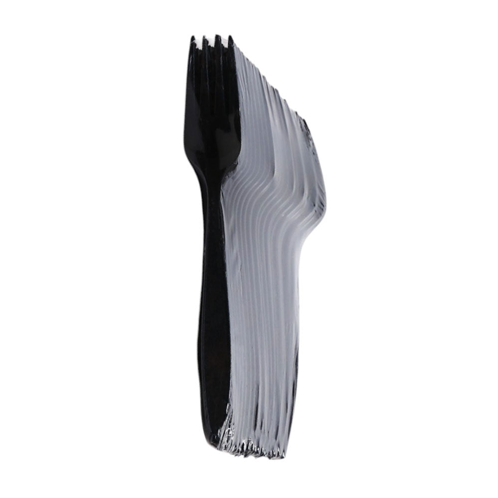HOUSE & CO DISP TABLE FORK HEAVY BLACK SET 24 BLACK