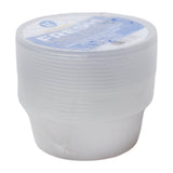 HOUSE & CO DISP ROUND CONTAINER CLR 10OZ 10PCS