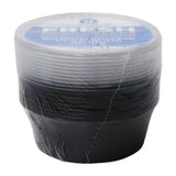 HOUSE & CO DISP ROUND CONTAINER BLACK 10OZ 10PCS