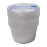 HOUSE & CO DISP ROUND CONTAINER CLEAR 16OZ 10PCS