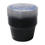 HOUSE & CO DISP ROUND CONTAINER BLACK 16OZ 10PCS