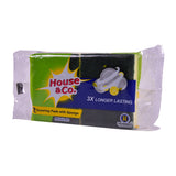 HOUSE&CO. SCOURING PAD WITH SPONGE REGULAR 2IN1