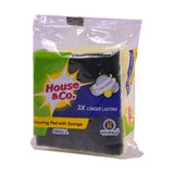HOUSE&CO. SCOURING PAD WITH SPONGE SMALL 1PCS