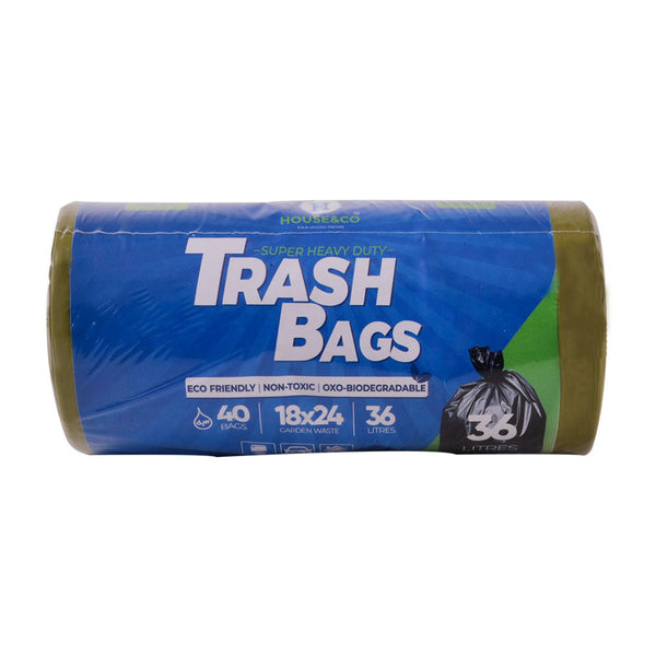 HOUSE&CO TRASH BAG (YLW) SMALL 18X24 40PCS