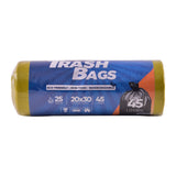 HOUSE&CO TRASH BAG (YLW) MEDIUM 20X30 25PCS