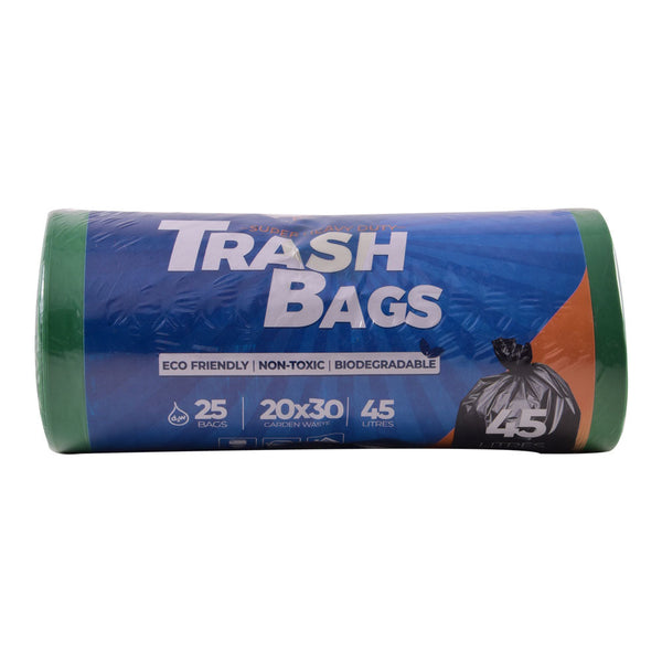 HOUSE&CO TRASH BAG (GRN) MEDIUM 20X30 25PCS