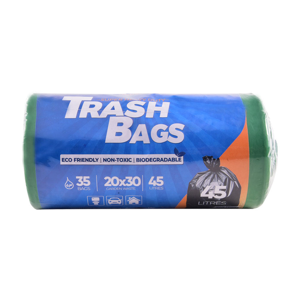 HOUSE&CO TRASH BAG (GRN) MIDUM 20X30 35PCS