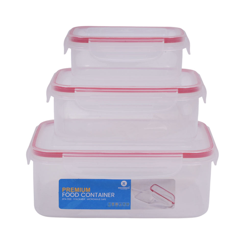 HOUSE & CO FOOD CONTAINER SET (500 1200 2250 ML)